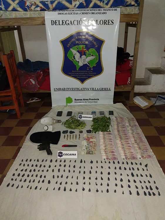 Villa Gesell: Drogas Ilícitas logra desbaratar banda narco.