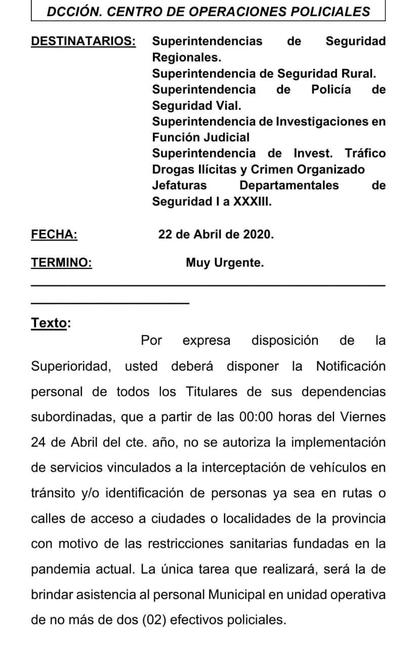 Seguridad: Sergio Berni deja casi al desamparo a municipios en plena pandemia.