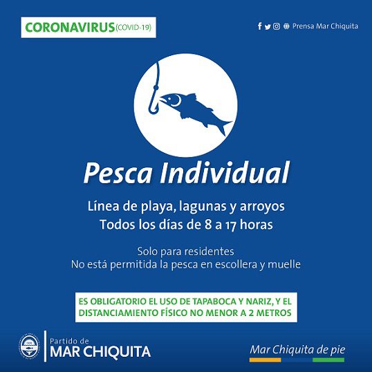 Pesca individual: para residentes de Mar Chiquita y en su localidad