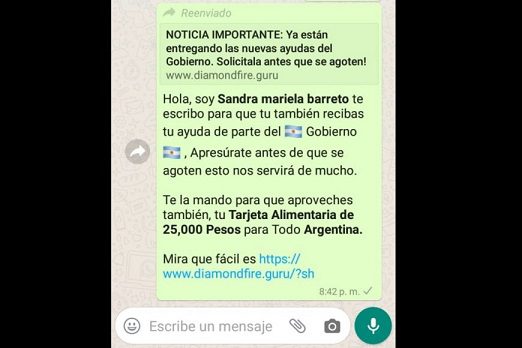 Advierten desde ANSES por estafa con la Tarjeta Alimentar y la entrega de $25000