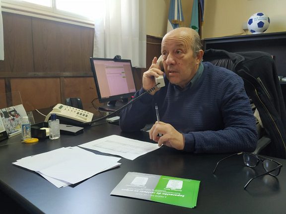 EL INTENDENTE JORGE PAREDI HABLÓ CON LOS PACIENTES CON CORONAVIRUS Y LES DESEÓ “PRONTA RECUPERACIÓN”