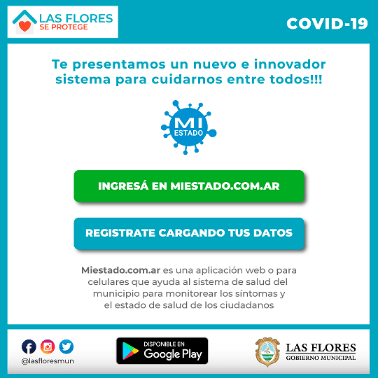 LAS FLORES: MI ESTADO, LA PLATAFORMA QUE NOS AYUDA A CUIDARTE AHORA CON APP MÓVIL