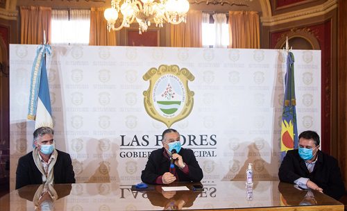 Las Flores: Conferencia del Intendente Gelene sobre Covid en la ciudad.