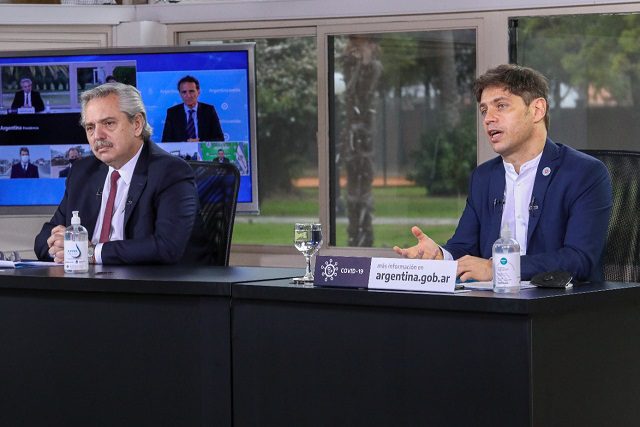 Kicillof participó del reinicio de obras del Corredor del Atlántico junto al presidente Alberto Fernández