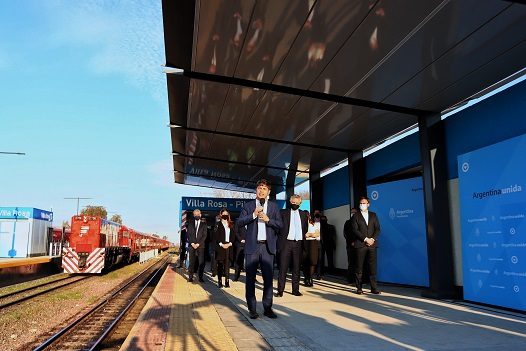 Kicillof participó de la inauguración de obras ferroviarias en Pilar