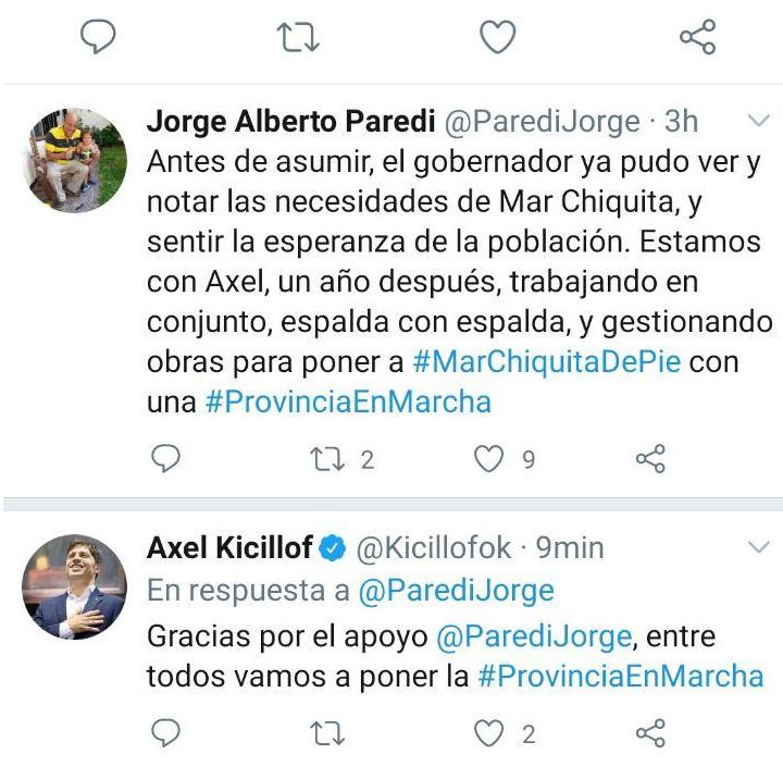 AXEL KICILLOF AGRADECIÓ EL APOYO DE PAREDI A UN AÑO DE SU VISITA EN SANTA CLARA