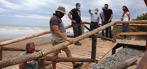 Con el trabajo de Alberto Gelene Avanzan en un nuevo espacio público del Partido de La Costa