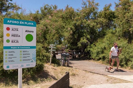 Cómo es el sistema de aforo en las playas que implementó el Partido de La Costa