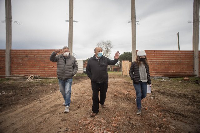 Se reactivó la obra del Polideportivo en Santa Clara del Mar