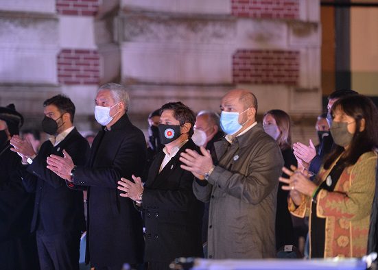 Kicillof encabezó el acto por el 205° aniversario de la Declaración de la Independencia