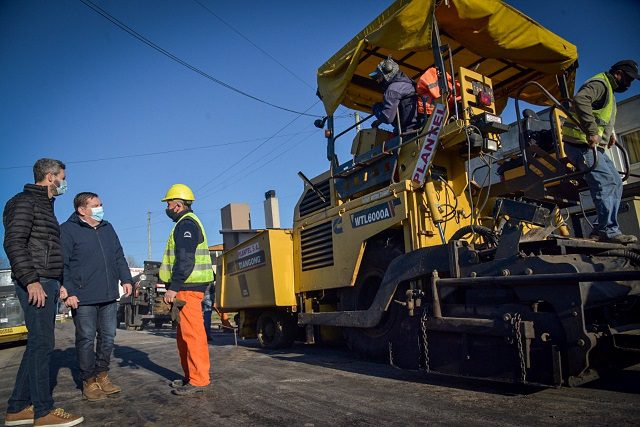 General Pueyrredon: Comenzaron obras de pavimentación en el barrio Fortunato de la Plaza