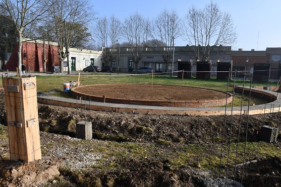 Cultura: comenzó la construcción del anfiteatro en la histórica Rinconada de Coronel Vidal