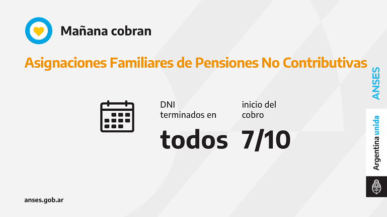 ANSES: CALENDARIOS DE PAGO DEL JUEVES 7 DE OCTUBRE