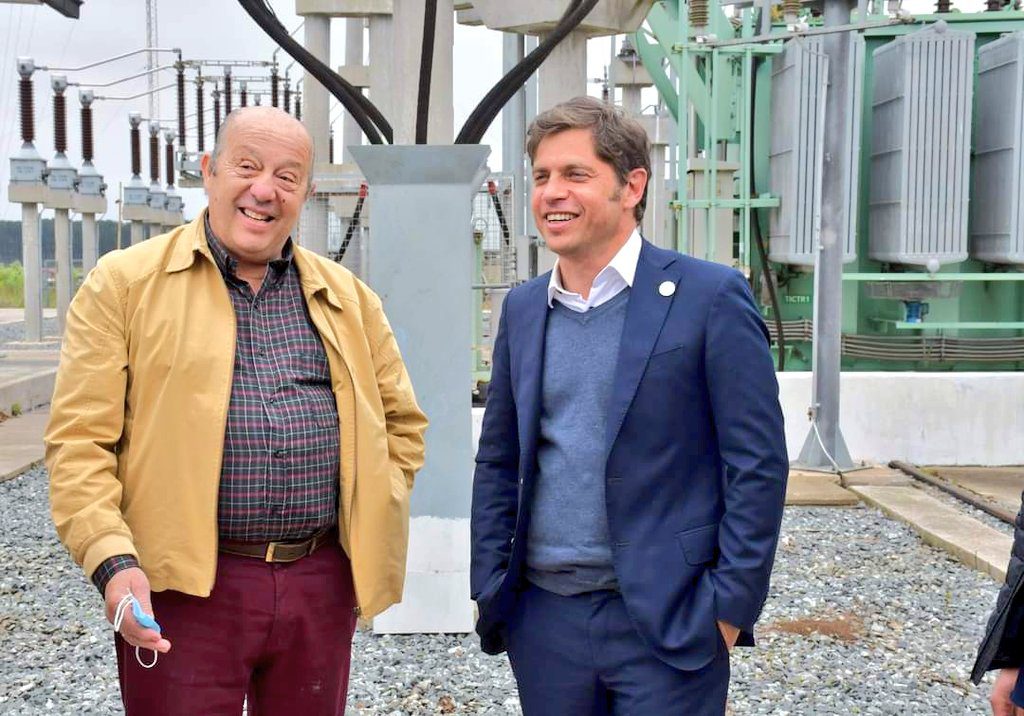 Axel Kicillof  y Paredi recorrieron la puesta en marcha de la Estación Transformadora en Santa Clara del Mar