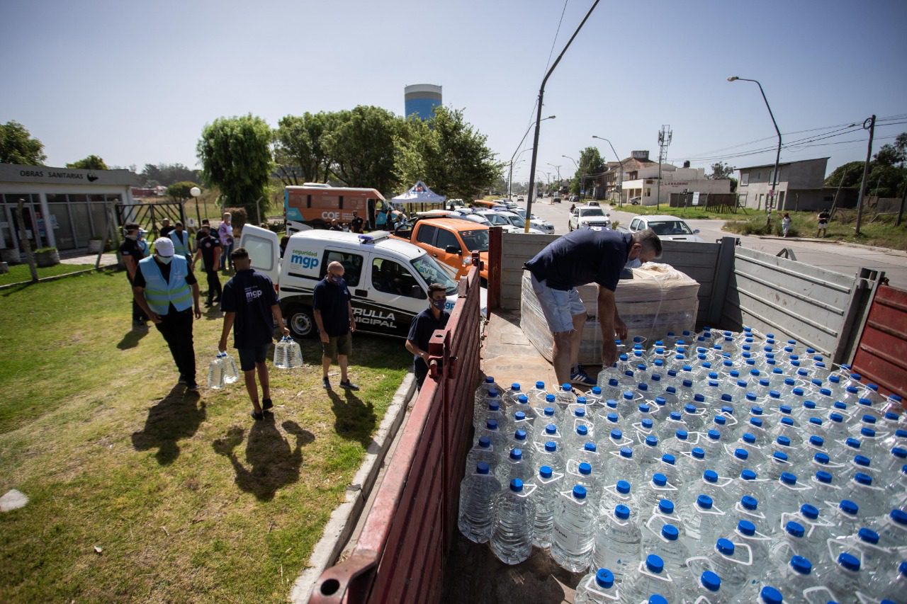 En Mar del Plata refuerzan operativo para mitigar la falta de agua en zona sur