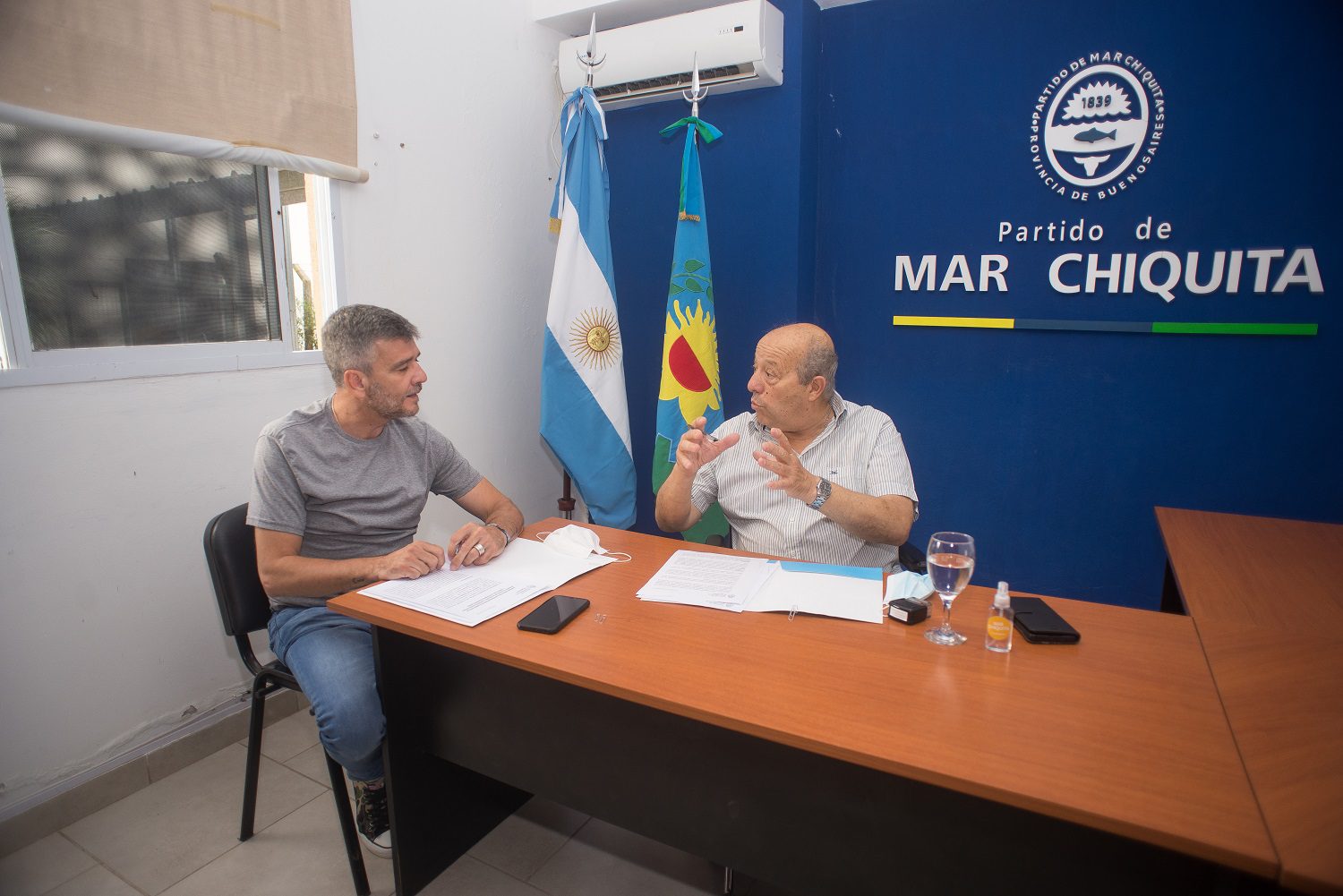 El intendente Paredi y el ministro Zabaleta anunciaron la construcción de playones deportivos en el Partido de Mar Chiquita