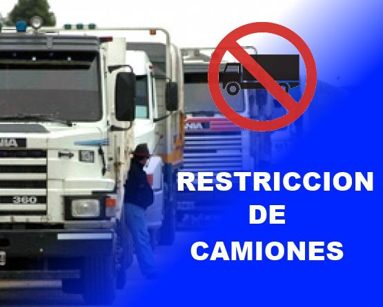 Restricción de camiones por Semana Santa