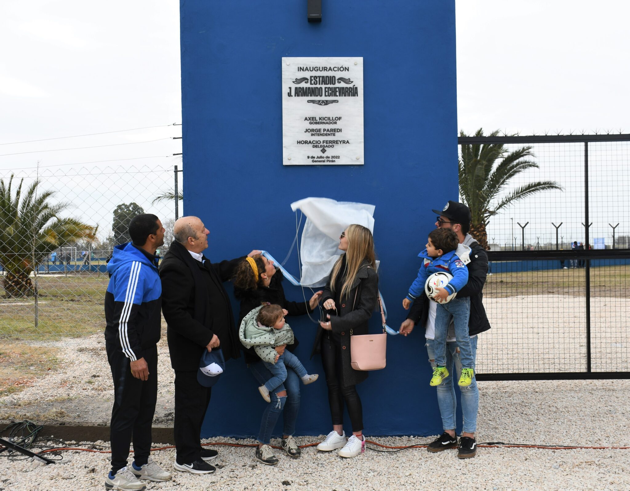 Paredi y familiares de Armando Echevarría dejaron inaugurado un nuevo estadio en General Pirán