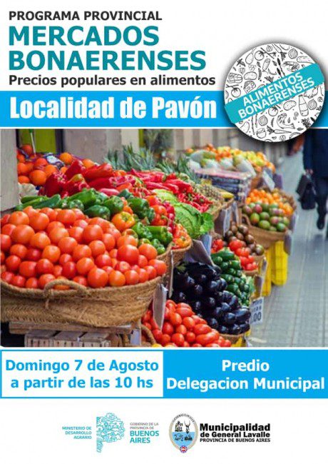 Este domingo se realizará la “Feria de Productores Locales” en Paraje Pavón