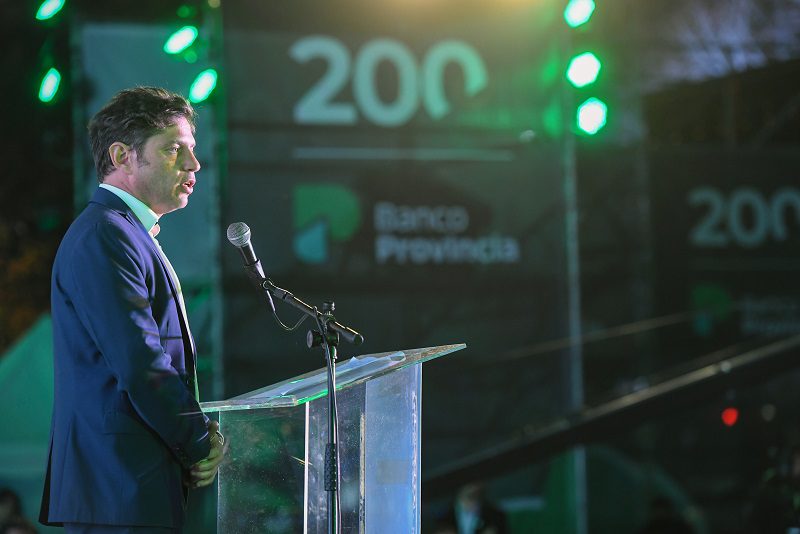 Kicillof y Cuattromo encabezaron el acto por el Bicentenario del Banco Provincia