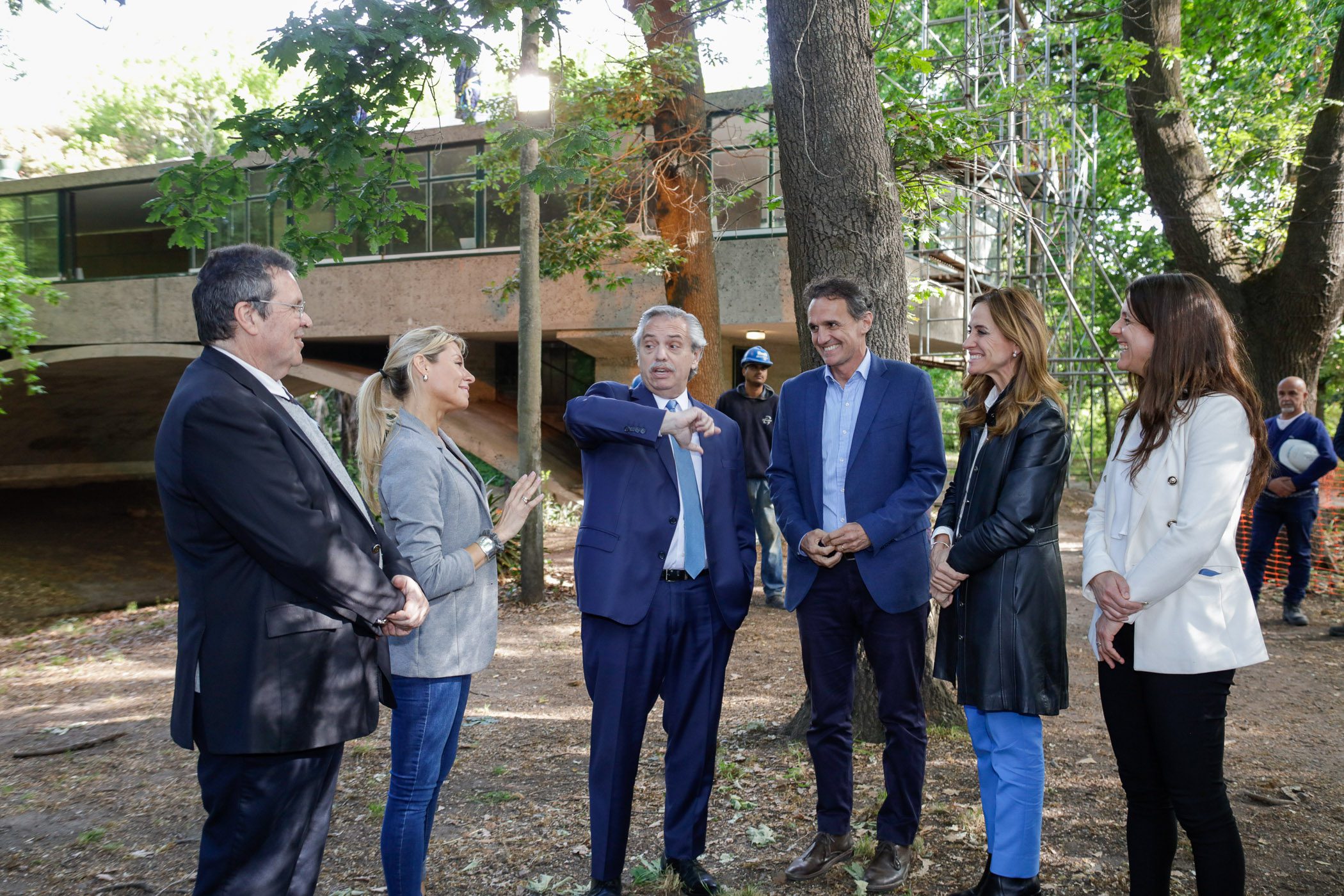 En Mar del Plata, Alberto Fernández y Katopodis recorrieron las obras de restauración de la Casa sobre el Arroyo 