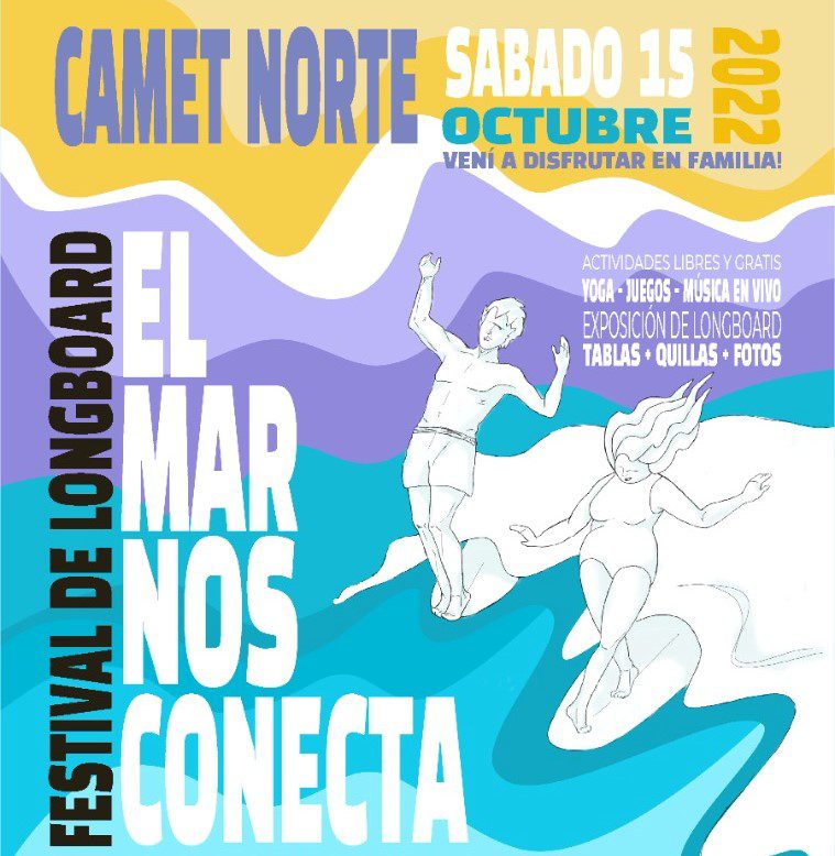 Se viene el primer Festival de Longboard en Camet Norte