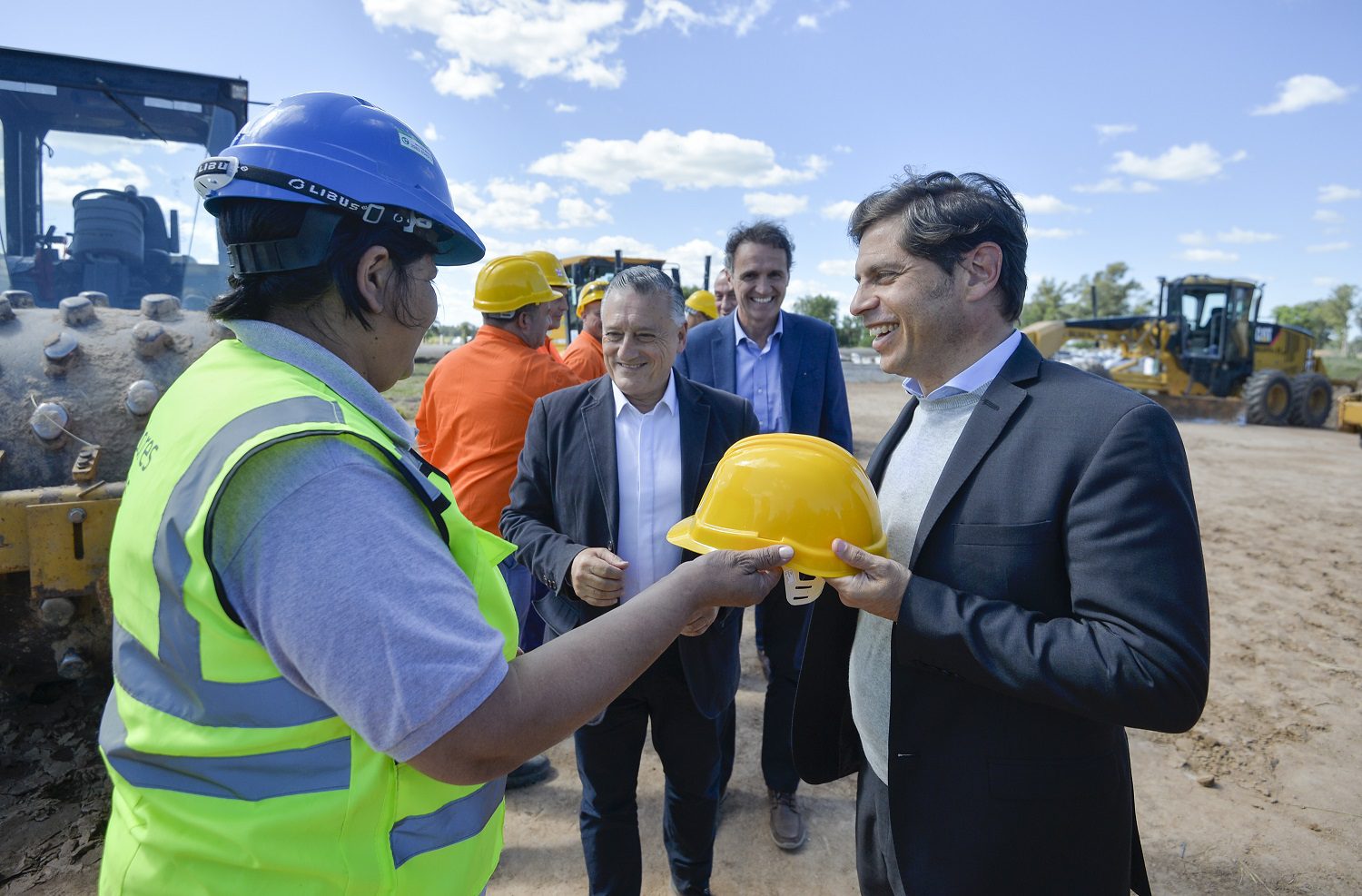 Las Flores: Kicillof y Katopodis dieron inicio a las obras para la autopista sobre la Ruta Nacional 3