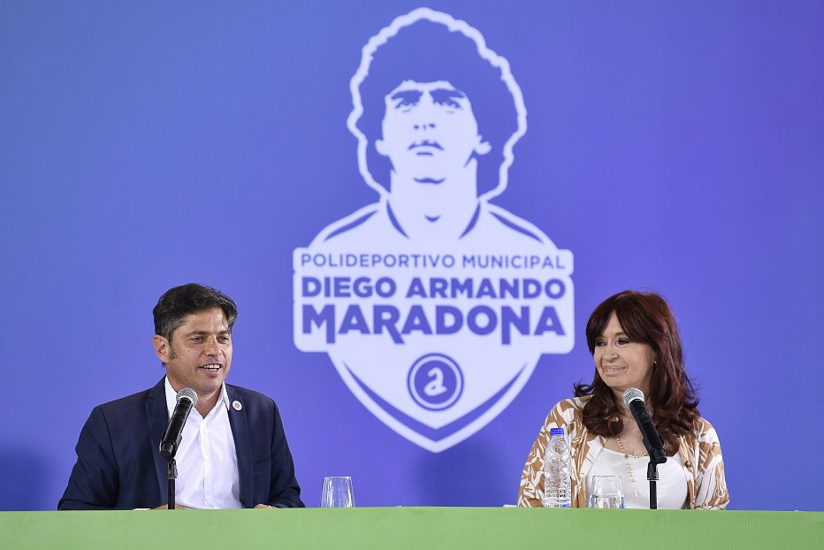 Kicillof acompañó a Cristina Kirchner en la inauguración del Polideportivo Municipal Diego Armando Maradona en Avellaneda