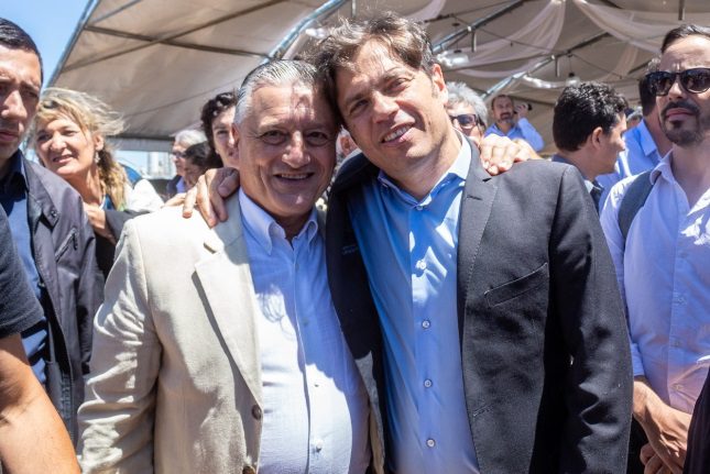 ALBERTO GELENÉ JUNTO A KICILLOF EN EL INICIO DE OBRAS EN EL TRAMO MONTE-GORCHS DE LA RUTA 3