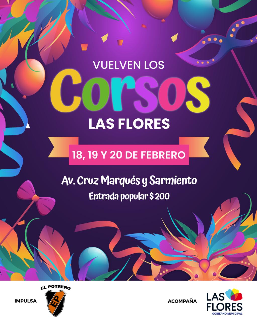 VUELVEN LOS CORSOS A LAS FLORES