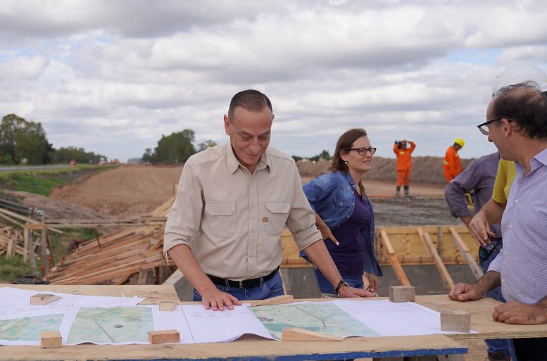 Gustavo Arrieta, Administrador General de Vialidad Nacional recorrió obras en la Ruta Nacional 3