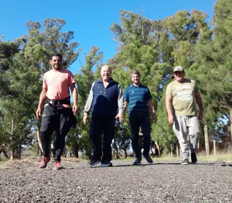 jorge paredi recorrió el futuro circuito aeróbico en el parque juan irazabal