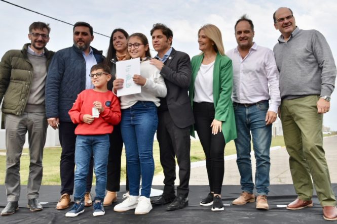 Maggiotti y Kicillof presentaron un importante proyecto habitacional en Tandil