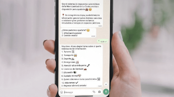 La Costa: “Hola Muni”, la herramienta que acerca los servicios municipales a la comunidad a través de WhatsApp