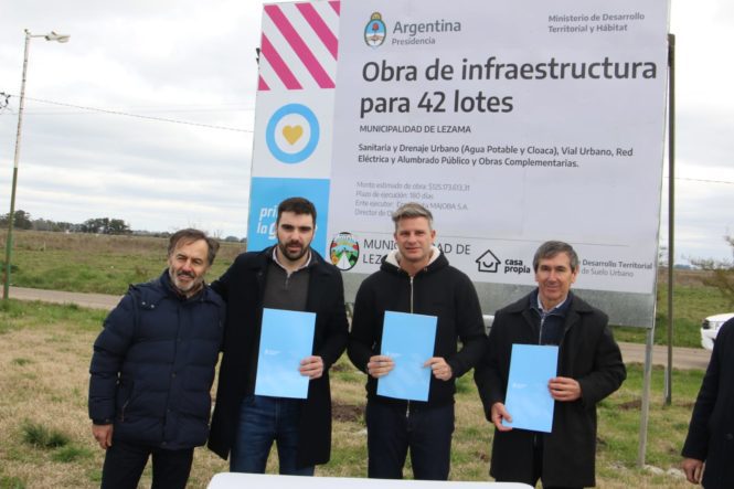 Se generarán casi 400 lotes con servicios aptos para construcción en Chascomús y Lezama