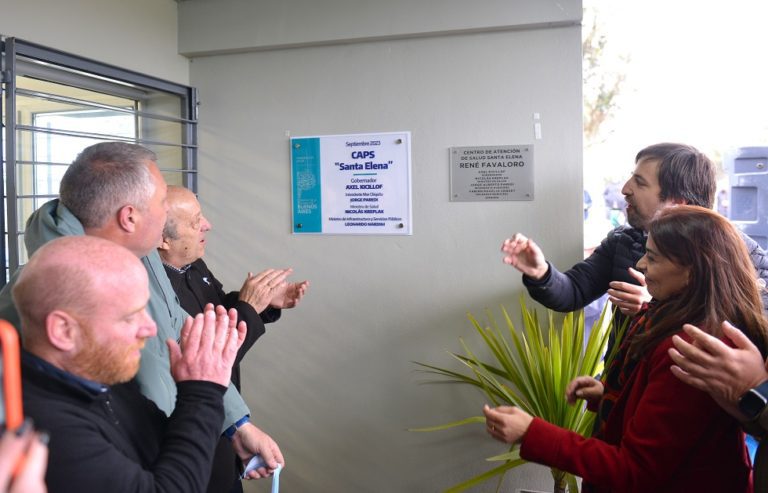 kreplak y paredi inauguraron un nuevo centro de salud en mar chiquita