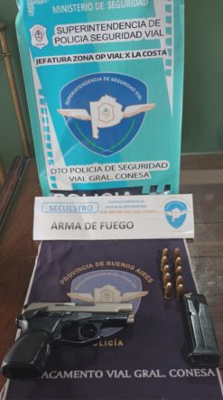 POLICIA SECUESTRA ARMA DE GRUESO CALIBRE.