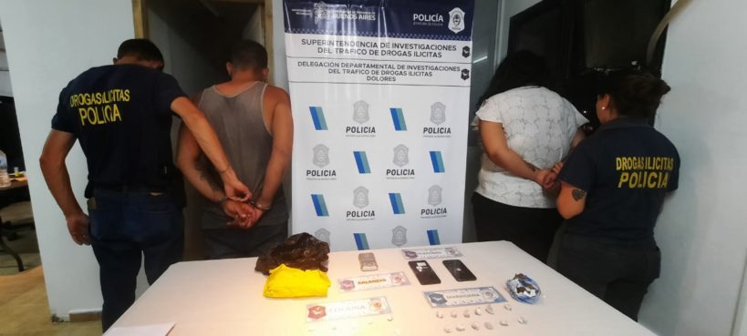 Policiales: Detienen pareja con mas de tres kilos de marihuana