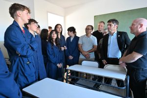 kicillof y walter wini inauguraron nuevas aulas en la escuela técnica de camet norte